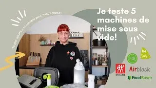 Miniature : Je teste 5 machines de mise sous vide pour le Batch cooking!