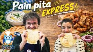 Miniature : PAIN PITA MAISON - la recette EXPRESS  (Sans Four !) avec @xionixes - Cuisine à la grecque