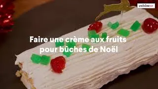 Miniature : Comment réaliser une crème aux fruits pour bûches de Noël ? 🍓🌲