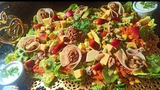 Miniature : UNE BOMBE DE VITAMINES‼️MA SALADE COMPOSÉE COMPLÈTE+ SAUCE Maison 10Min 😉 🔝 Cuisine Marocaine 