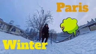 Miniature : Snow in Paris, France ❄️ | Magical Winter in 4K