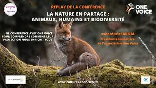 Miniature : La nature en partage : animaux, humains et biodiversité avec Muriel ARNAL, ONG ONE VOICE.