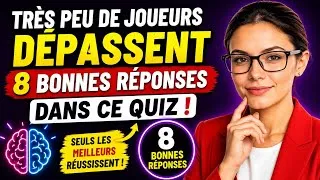 Miniature : Très peu de joueurs dépassent 8 bonnes réponses dans ce quiz | CulturIQ