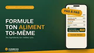 Miniature : Comment faire une formulation alimentaire avec l'app CUNIBOSS