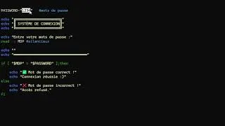 Miniature : Script Bash - Système de Connexion par Mot de Passe | Cybersécurité & Linux 🔐