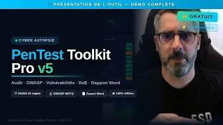Miniature : PenTest Toolkit Pro v5 — Outil Pentest & Audit ANSSI Tout-en-Un (100% Offline, Gratuit)