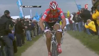 Miniature : Attaque de Fabian Cancellara [Spartacus] Paris Roubaix 2010 [HD]
