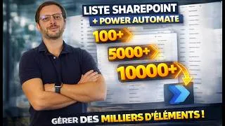 Miniature : Optimiser Power Automate pour traiter 100 000+ lignes SharePoint