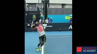 Miniature : Tennis serve and trunk rotation