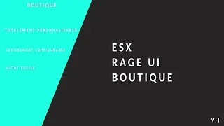 Miniature : ESX - FiveM - Boutique