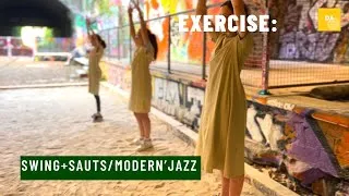 Miniature : Exercise Swing + Sauts. Modern'jazz, adolescents.