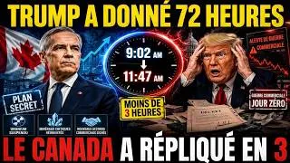 Miniature : Trump :Je pensais que le Canada s'effondrerait en 72 heures — Ottawa a contre-attaqué en 3 heures