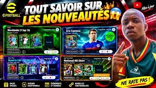 Miniature : TOUT SAVOIR SUR LES NOUVEAUTÉS eFOOTBALL 😱🔥 | NOUVEAUX PACKS, EPIC & AFCON 2027 !