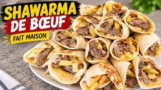 Miniature : 242: Shawarma de bœuf 🌯 fait maison 😍 Avec une sauce irrésistible !
