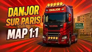 Miniature : Je découvre la map Île-de-France 1:1 dans Euro Truck Simulator 2