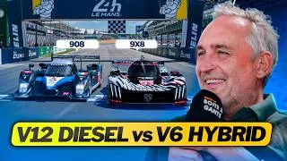 Miniature : Peugeot 908 & 9X8 : les secrets par Franck MONTAGNY (Duel Audi, chaînes, aileron...)