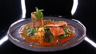 Miniature : Filets de rougets, et purée verte par Sylvestre Wahid (#DPDC)
