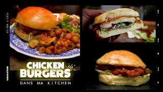 Miniature : les CHICKEN BURGERS (2 versions) 1 incroyable Potatoe Bun et un accompagnement original #faitmaison