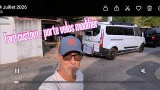 Miniature : Ford custom, porte-vélo modifié
