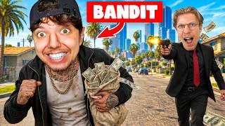 Miniature : J'ai Tenté de Survivre En Bandit Sur GTA ! (ft. Stundzow)