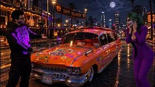 Miniature : GTA 5 - Balade avec Janvd dans ma voiture d'Halloween