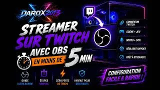 Miniature : Comment streamer sur Twitch avec OBS en moins de 5 minutes (2026)