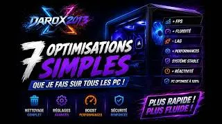 Miniature : Les 7 optimisations que je fais sur tous les PC