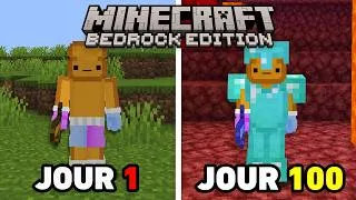 Miniature : 100 Jours sur Minecraft BEDROCK..