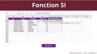 Miniature : Maîtriser la Formule SI d'Excel | Guide Complet avec DataMagicVanessa
