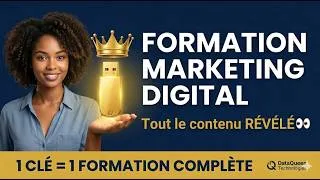 Miniature : 📱 Voici ce qu'il y a dans notre formation Marketing Digital sur Clé USB | DataQueen Technologies