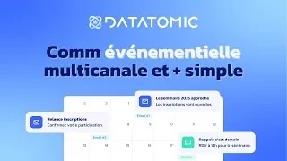 Miniature : Simplifiez la communication événementielle | Plateforme marketing pour promouvoir vos événements