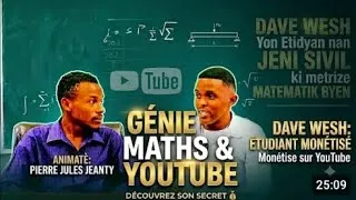 Miniature : Dave Maths : étudiant en Génie Civil, créateur de contenu et passionné de mathématiques.📚