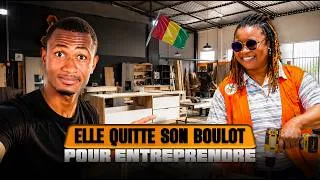 Miniature : J’ai découvert la « petite usine » d’une femme qui fabrique des meubles modernes en Guinée