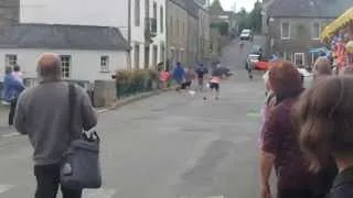 Miniature : championnat du monde de course de chien avec parapluie