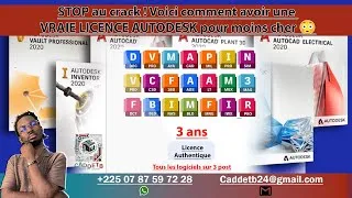 Miniature : INCROYABLE ! Obtiens TOUS les logiciels AUTODESK pour 3 ANS à PRIX CASSE 💥