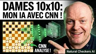 Miniature : Long projet de codage d'un réseau neuronal pour un nouveau jeu de dames   Natural Checkers AI !