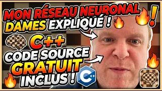 Miniature : Mon système d'entraînement de réseau neuronal (avec le code source) de mon IA de jeu de dames !
