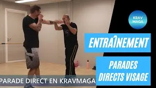 Miniature : #kravmaga #selfdefense: Parades sur directs au visage en krav maga