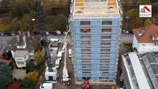 Miniature : #6  Charpente HOUOT - Résidence Carnot - Pose des balcons