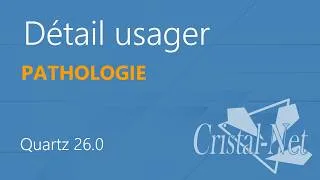 Miniature : Tutoriel – Détail usager – Pathologie (26.0)