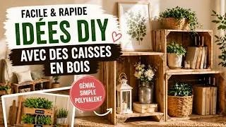 Miniature : Facile & rapide : idées DIY avec des caisses en bois pour plus de rangement et de déco