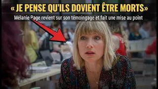 Miniature : « Je pense qu’ils doivent être morts» : Mélanie revient sur son témoignage et fait une mise au point