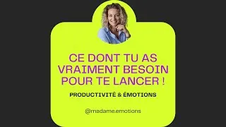Miniature : De QUOI tu as BESOIN pour TE LANCER dans l'Entrepreneuriat ?