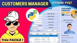 Miniature : Gestionnaire Des Clients En Python PyQt5 __Part4__ : Ajouter Un Client