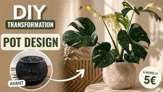 Miniature : 😱 J’ai transformé ce vieux cache-pot en POT DESIGN pour moins de 5€ !