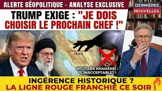 Miniature : TRUMP VEUT CHOISIR LE PROCHAIN CHEF DE L'IRAN : L'acte le plus fou de l'histoire américaine.