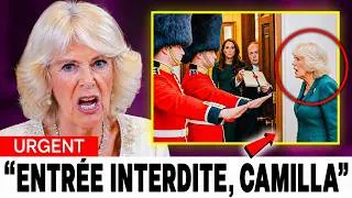 Miniature : Après la découverte, les gardes ont empêché Camilla d’entrer dans le bureau privé de Catherine.