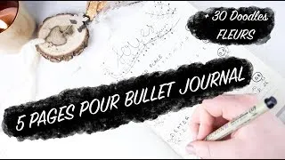 Miniature : 5 PAGES BULLET JOURNAL + 30 DOODLES FLEURS