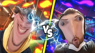 Miniature : 1 VS 1 CONTRE UN GROS RAGEUX SUR ROCKET LEAGUE !