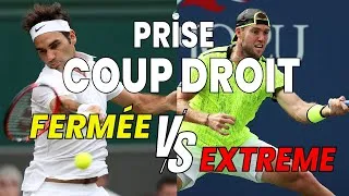 Miniature : Le coup droit au tennis: prise fermée ou extrême?